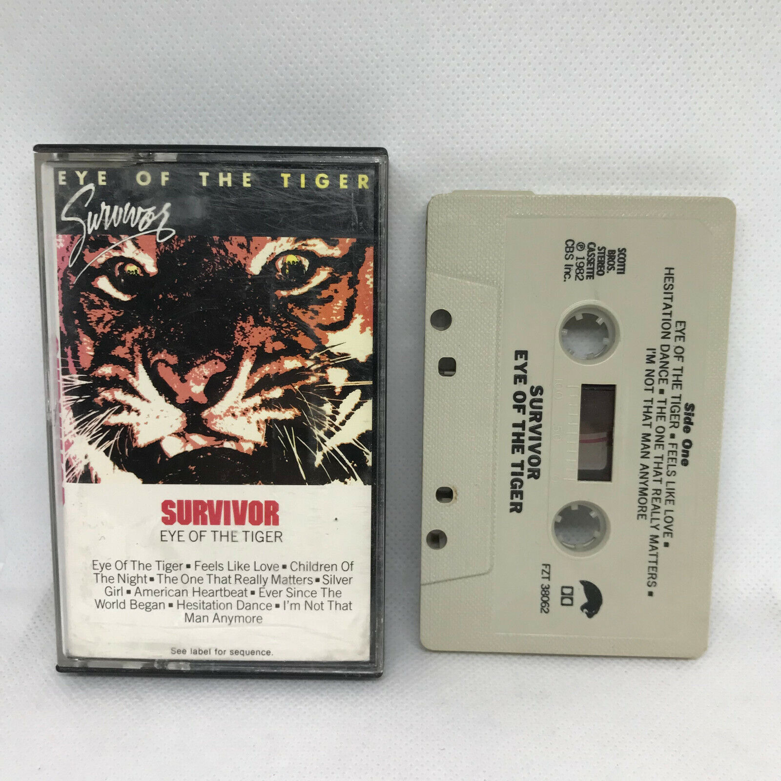 Survivor eye of the tiger (cassette tape)