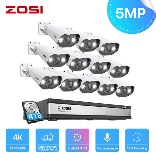 ZOSI 4K Spotlight 16CH PoE Security System 5MP IP Camera Audio Auto Tracking 4TB - Picture 28 of 34