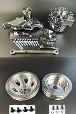 Small Block Chevy Sbc Front Acc Dress Up For Short Nose Water Pump Complete Kit