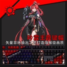 Wuthering Waves Yinlin 108 Keycaps Dye-sub PBT keycap New for Cherry MX Keyboard