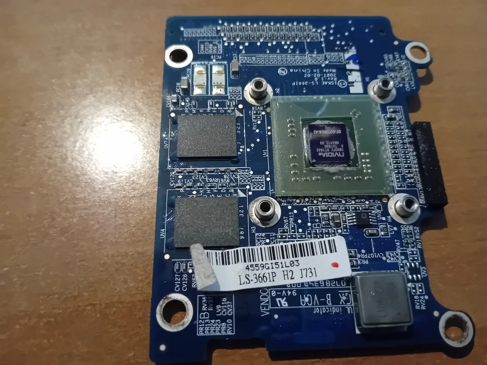 Toshiba A200 A215 A210 VGA Graphics Card LS-3661P 256MB G72M HYN 256M - Image 4 of 4