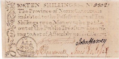 December 1771 Ten Shillings North Carolina Colonial Fr NC-138 - Picture 2 of 3