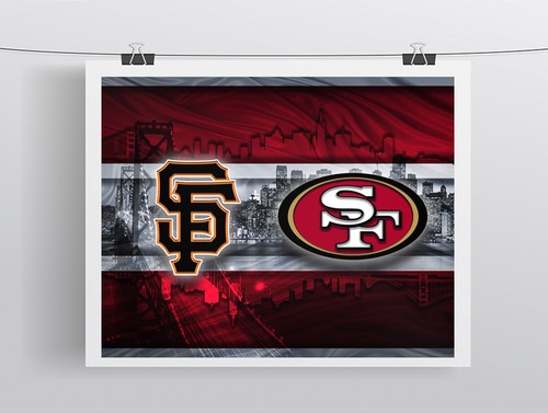 San Fransisco Sports Teams Poster, San Francisco 49ers NFL Free Shipping Us - Picture 3 of 3