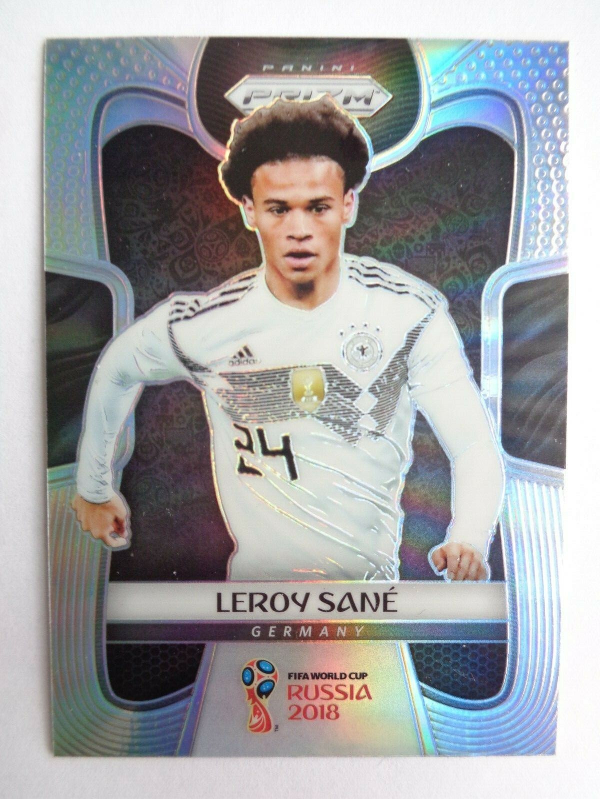 2018 Panini PRIZM WORLD CUP # 93 Leroy SANE Germany SILVER refractor Prizm MINT