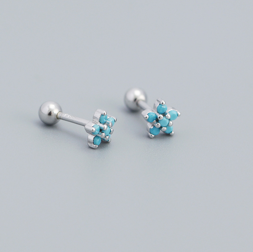 Orecchini In Argento, Turchese E Zirconi - Atlantide 2002 - Foto 11