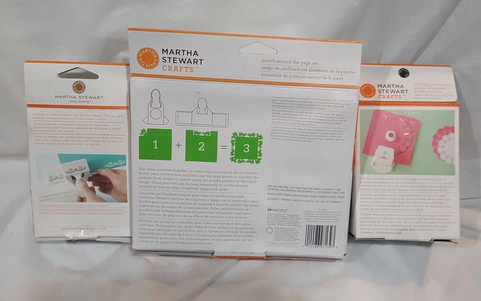 Martha Stewart Punch Lot Rare Spooky Cat Holiday Dinner Spider Lace - Image 2 of 2