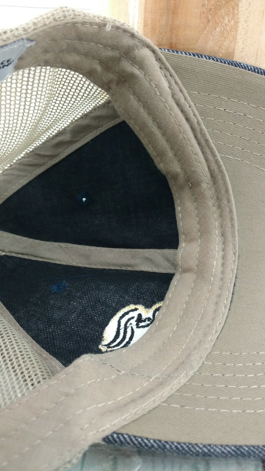 Panera Bread Mesh Denim Hat Employee Work Uniform Adj… Gem