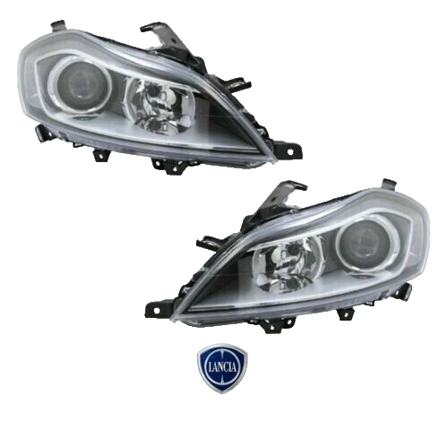COPPIA FARI FANALI PROIETTORE ANT DX + SX LANCIA DELTA DAL 2008 in poi H7-H7 - Foto 1 di 5
