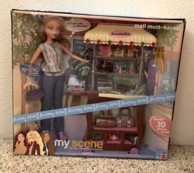 2004 Mattel MY SCENE MALL MUST-HAVES SHOPPING SPREE KENZIE Playset RARE/HTF/NRFB