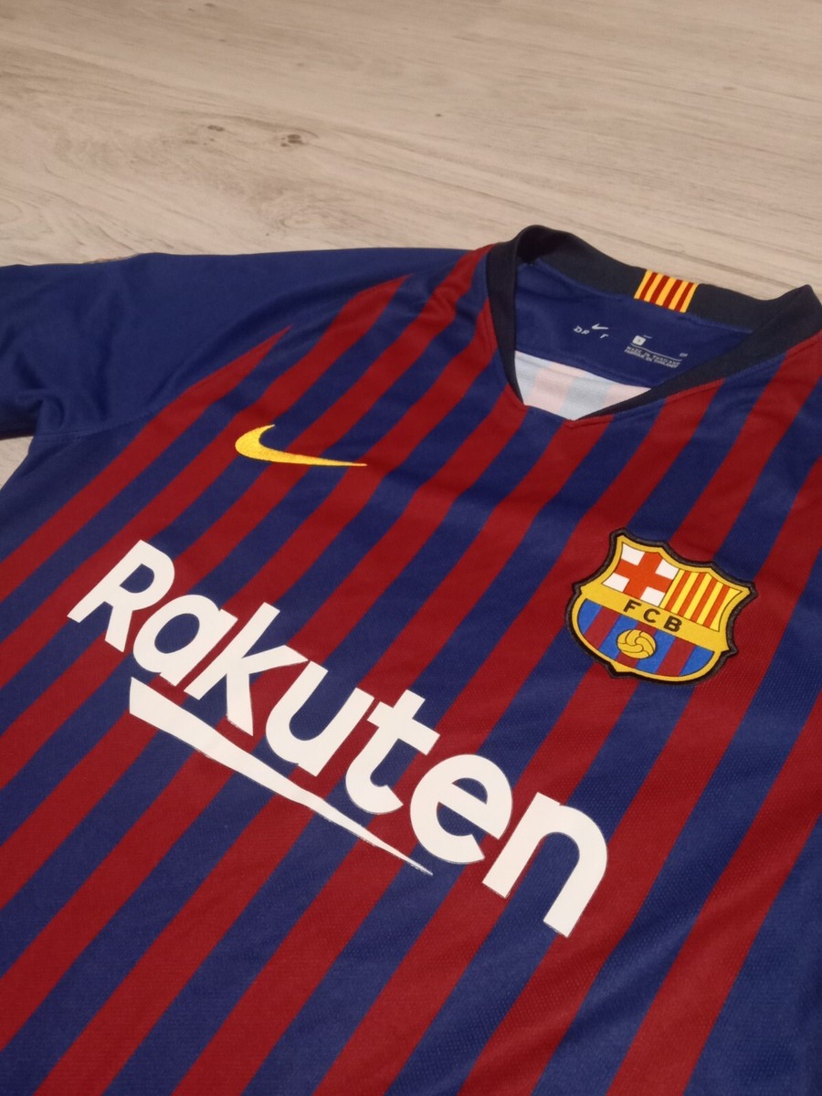 Lionel Messi #10 FC Barcelona 2018/2019 Nike Rare Soccer Jersey S