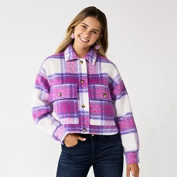 Pink shacket sale