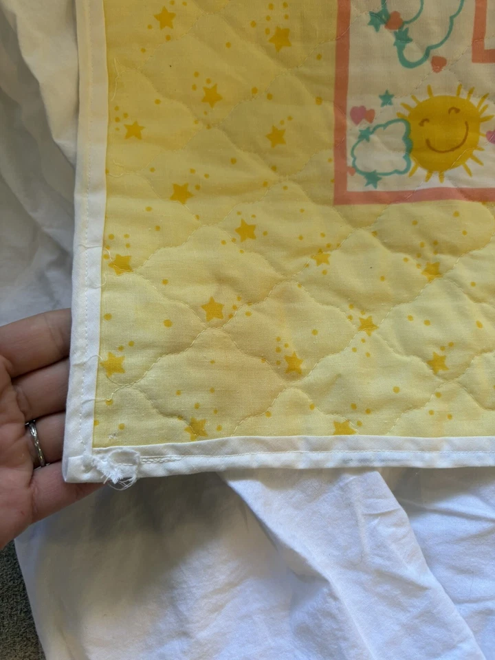 ВИНТАЖНОЕ детское одеяло Care Bears Sunshine Bear одеяло на воздушном шаре хлопок - Изображение 3 из 4