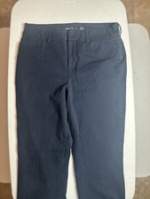 NWT Old Navy Women  s Pixie Mid Rise Black Dress Pants Size 6