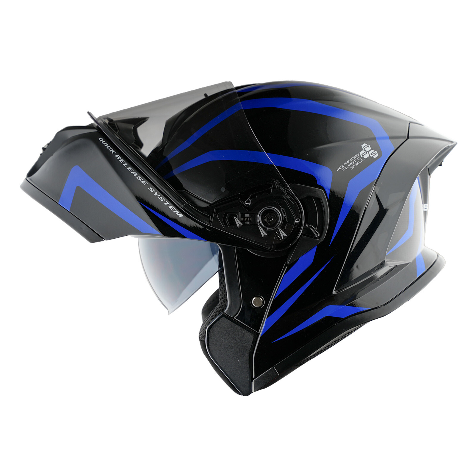1Storm Motorcycle Modular Full Face Helmet with Rechargeable LED Tail Light  X90
