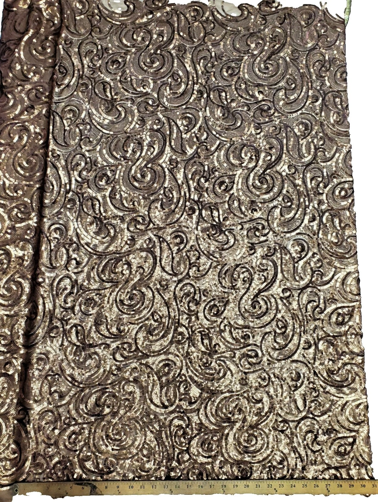 Sequin Brown Apparel-Loungewear Craft Fabrics