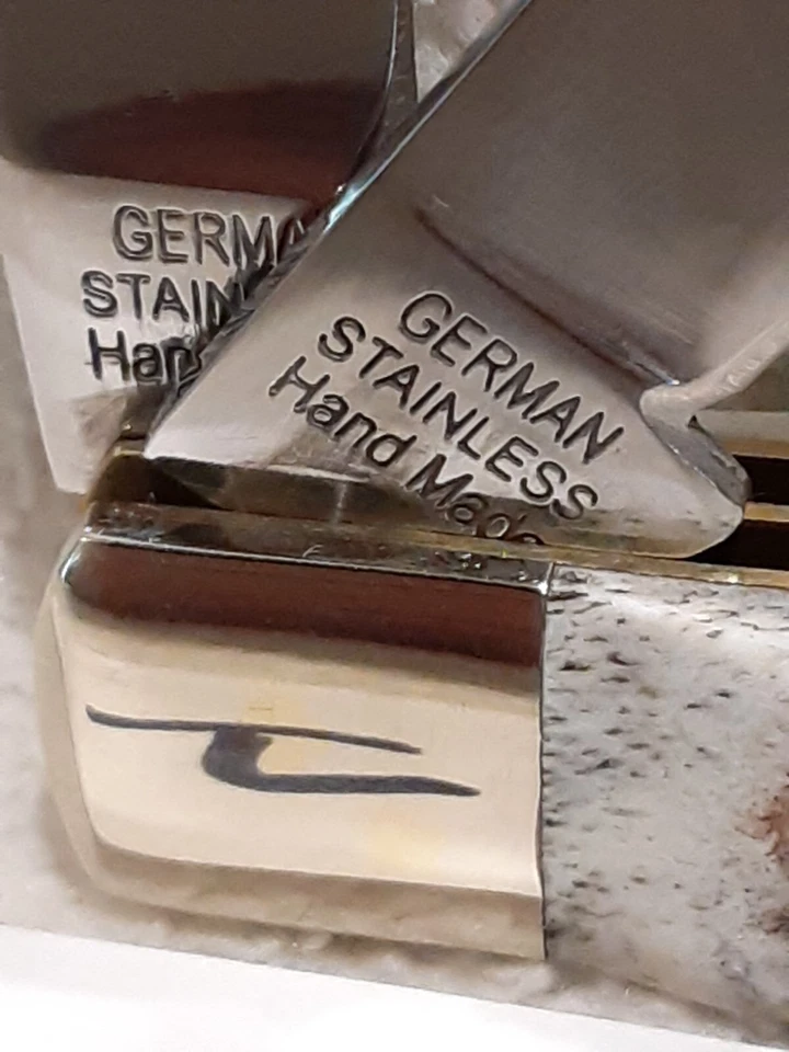 CUCHILLO PLEGABLE BUCK CREEK STAG MANGOS HECHO A MANO ALEMANIA 4 Foto 3 de 4