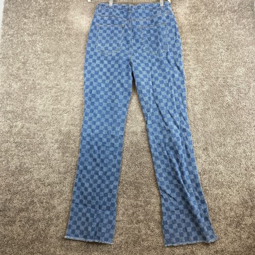 NWT Fashion Nova Matching Set 2 Of 2 Straight Jeans Women's L Blue High Rise - Picture 3 of 10