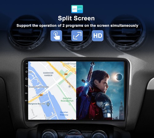 Autoradio Navigatore Per Audi TT MK2 8J 2006-12 CarPlay Android 14 GPS 6GB+128GB - Zdjęcie 9 z 17