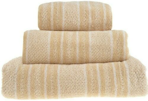 Spot & Stripe Towels 100% Cotton Hand Bath Towels Sheet Luxury Soft Bathroom Set - Picture 12 of 33