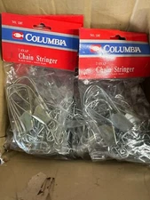 LOT Of 24 Packages - Columbia 1307- 7 Snap Chain Fishing Stringers NEW OLD STOCK