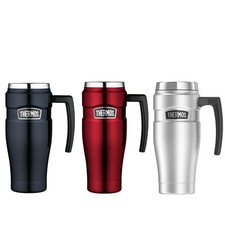 New THERMOS Stainless King S/Steel Vacuum Insulated Travel Mug 470ml with Handle