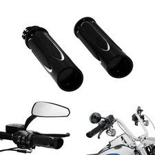 CNC 1" Handlebar Hand Grips Fits For Harley Dyna Fat Bob Super Glide 1996-2017