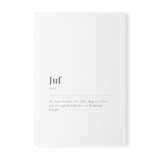 Noteboek voor de juf