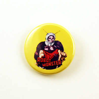 Robot Monster - 1 1/4 inch pinback button classic horror sci-fi MST3K ro-man