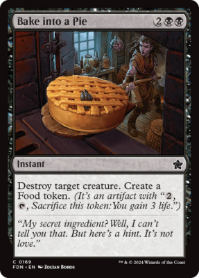x4 Bake into a Pie FDN Foundations MTG 169 COMMON M/NM 4x