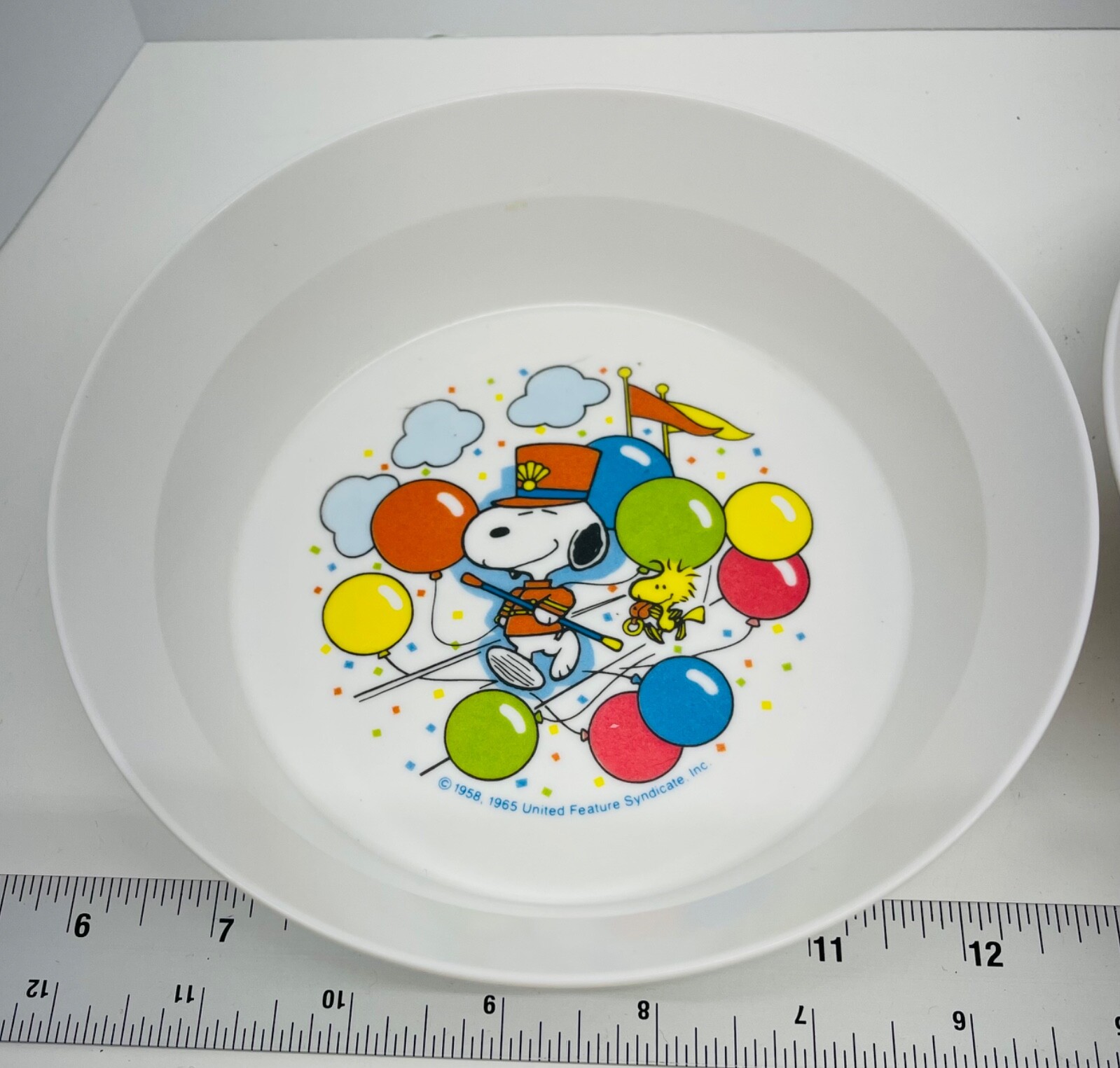 Set of 3 Vintage Snoopy and Woodstock NHP Artisan Ware Bowls 1958, 1965 Balloons