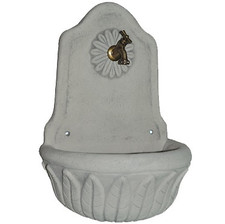 FONTANA A PARETE DECOGARDEN FOGLIA manufatto in granulato di pietra