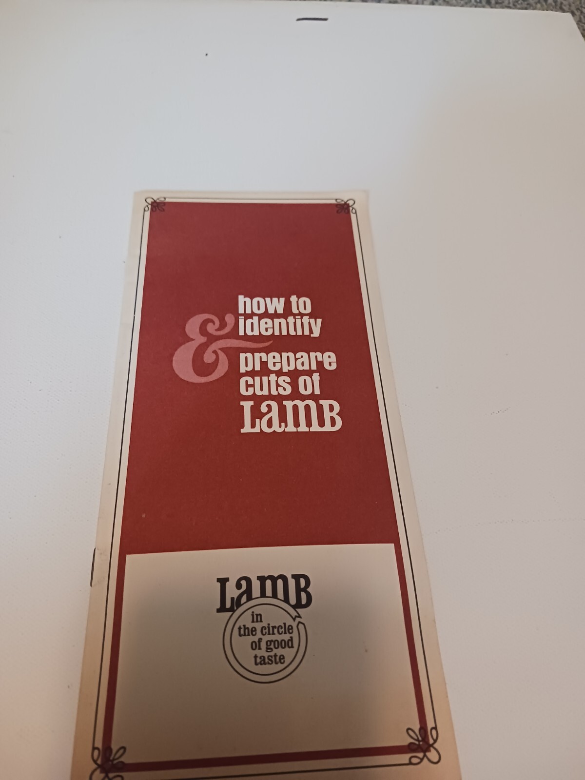 How To Identify And Prepare Cuts Of Lamb Brochure Pamphlet