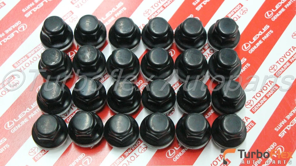 Juego de 24 tuercas PVD negras para Toyota Tacoma FJ Cruiser 4Runner PT076-60200-02 Foto 2 de 4