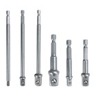 6Pcs 3/8 4 Drill Socket Adapter Impact Drill Extension Bit Socket