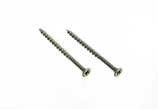 New 48 X Pozi Cross Head Decking Screw Rust Resistant Green 4.5 X 60mm - Onestop