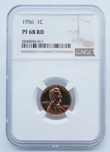 1956 Lincoln Wheat Cent NGC PF 68 RD - C1681