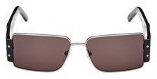 MCM MW0012 12A Silver/Black Rectangle Metal Sunglasses Frame 55-14-145