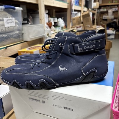 DAGY Men' Chukka Boots Suede High Hiking Boots Casual Sneakers. Waterproof. 