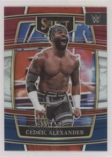 2022 Panini Select WWE Concourse Red & Blue Prizm Cedric Alexander #25 0xu1