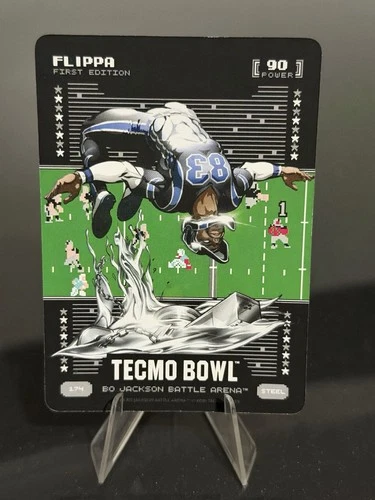 2026 Bo Jackson Battle Arena Tecmo Bowl FLIPPA Battlefoil STEEL Flipper ANDERSON