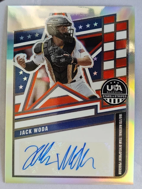 2020 Panini Stars & Stripes Prizm Jack Woda Auto 030/149 #NTS-JW