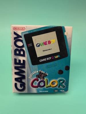 Authentic Nintendo Game Boy Color Teal EMPTY Box, Box Only NO CONSOLE