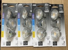Feit Electric 50-Watt Equivalent MR16 GU5.3 Bi-Pin Dim 12V Track Light LED 4pk 