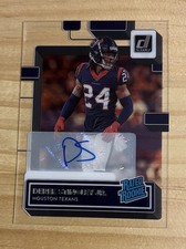 DEREK STINGLEY JR. 2022 # 94 CLEARLY DONRUSS RATED ROOKIE RC AUTO Texans NM