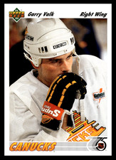 1991-92 Upper Deck Garry Valk #152 Vancouver Canucks NHL Hockey