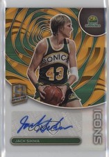 2022-23 Panini Spectra Icons Gold Prizm 9/10 Jack Sikma #IA-SIK Auto HOF 7o6