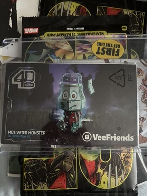 NYCC Veefriends 4D Build Motivated Monster Puzzle Kit. 3 PACK 