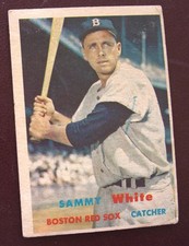 1957 Topps Sammy White (Boston Red Sox) #163 F/G
