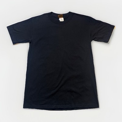 Vintage 1990s Nutmeg Mills Made In USA Black Blank Size M T-Shirt New w/ Tags