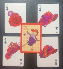 Swap Playing Cards   RED HAT SOCIETY   4 Different Cards   LOT H